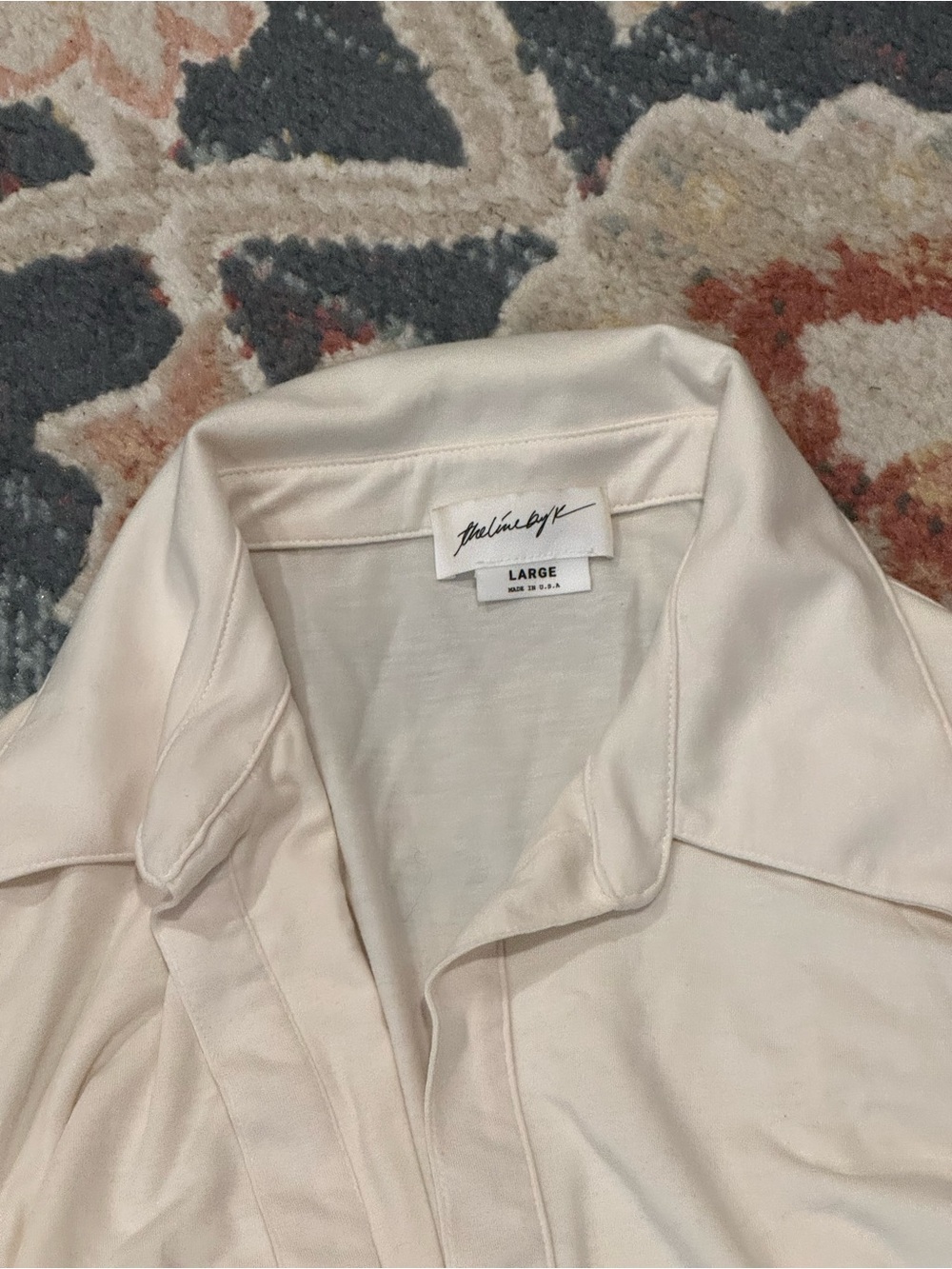 The Line By K Cream Button Down
